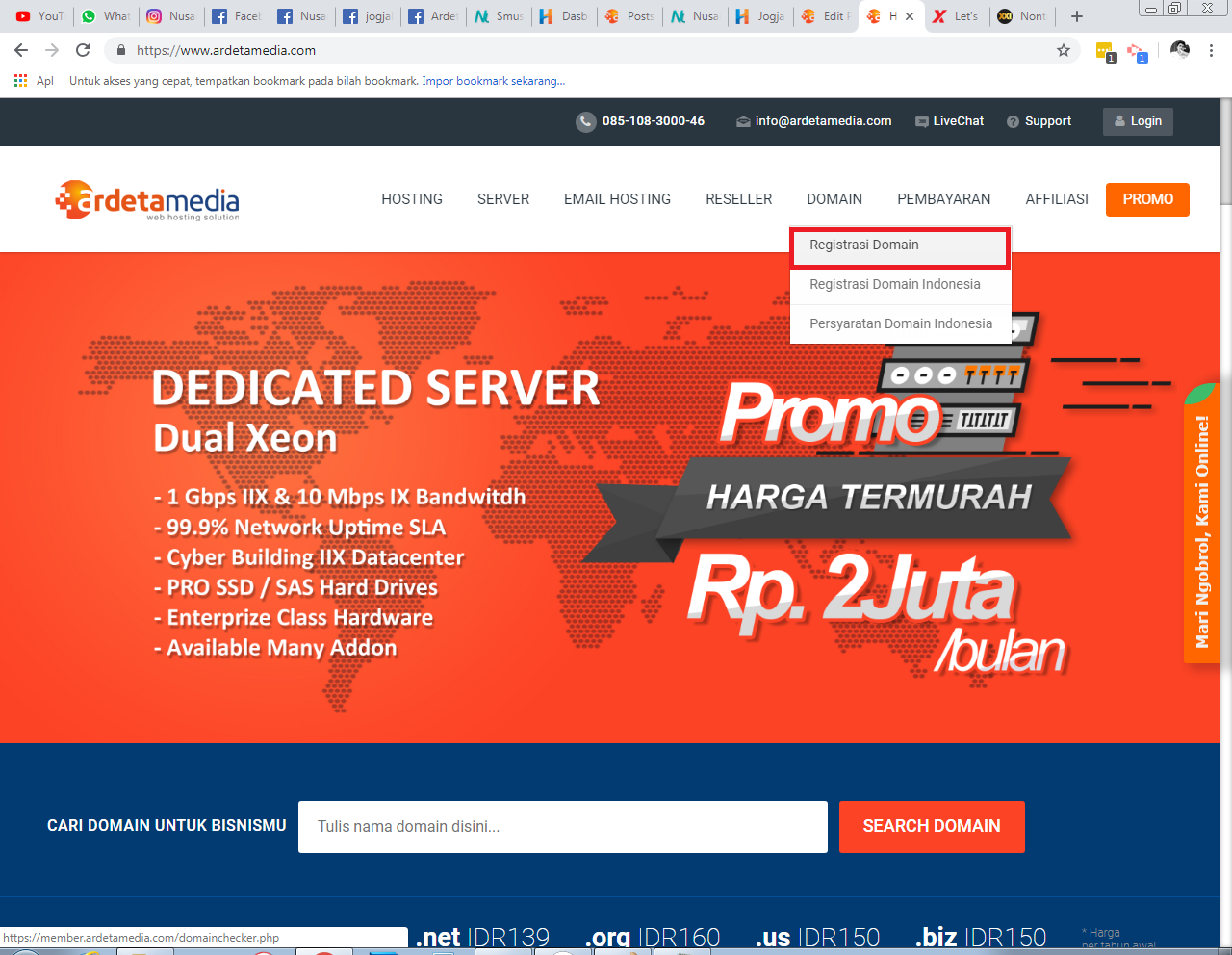 Bagaimana Cara Order Domain Baru?